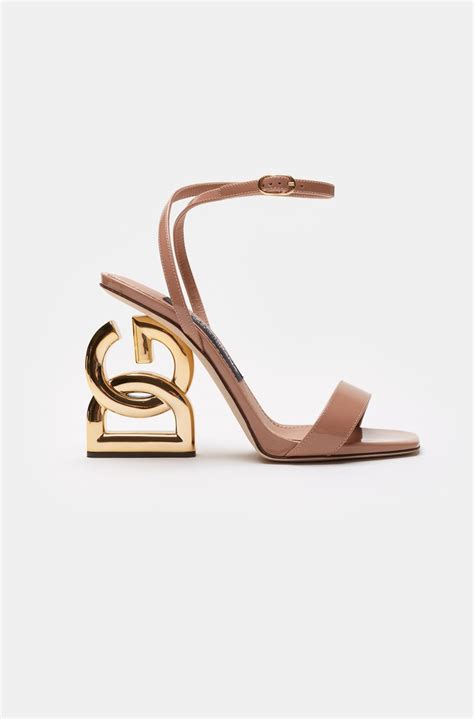 dolce gabbana kira sandals|Patent leather sandals with 3.5 heel .